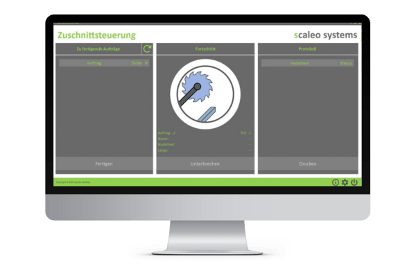 Zuschnitt Steuerung Windows Software