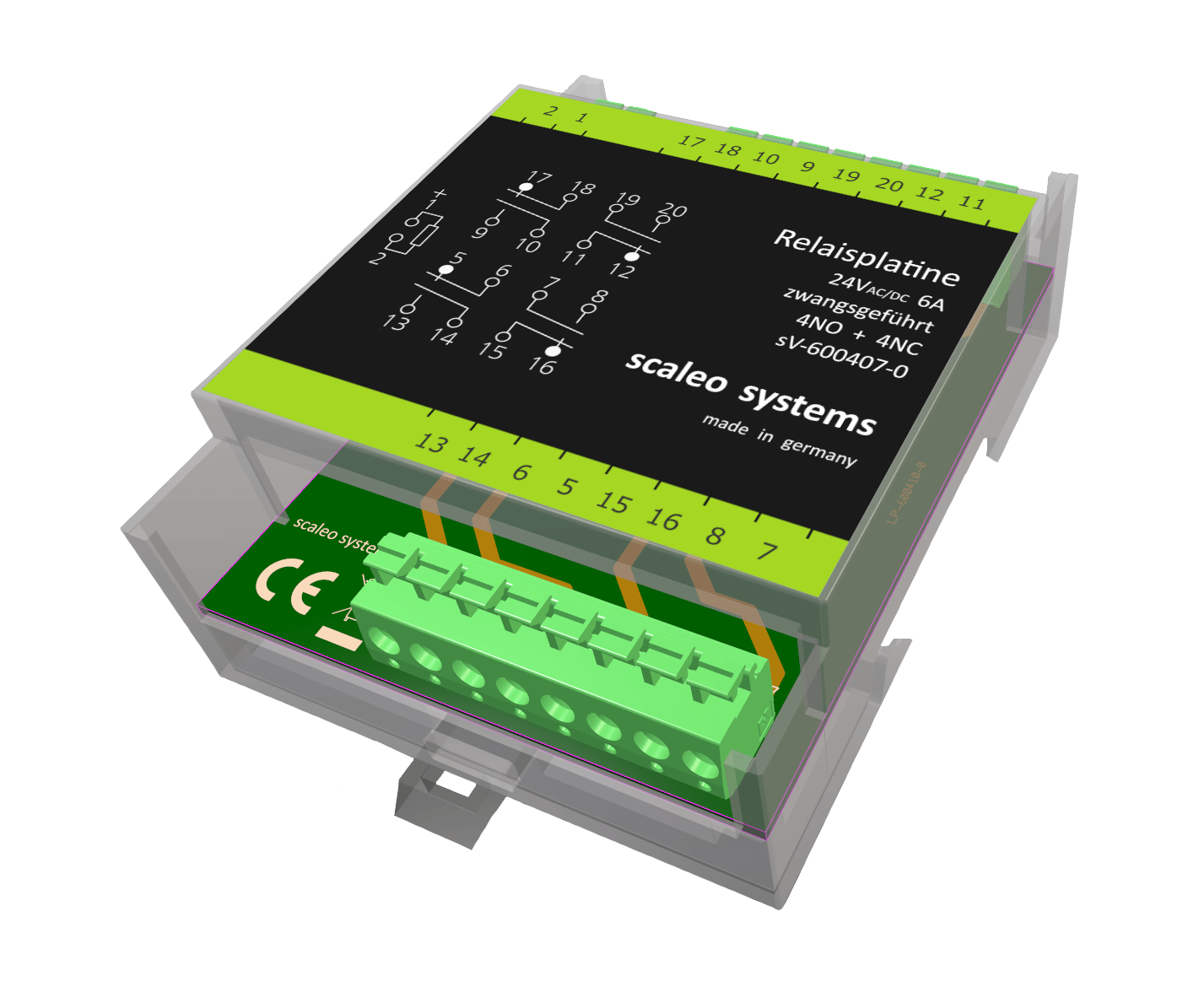 Relaisplatine 4Öffner 4 Schliesser Model